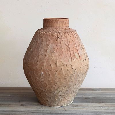 Nice and Natural Textured Terracotta Vase