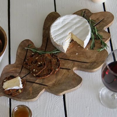 Oak Leaf Wooden Serving Board