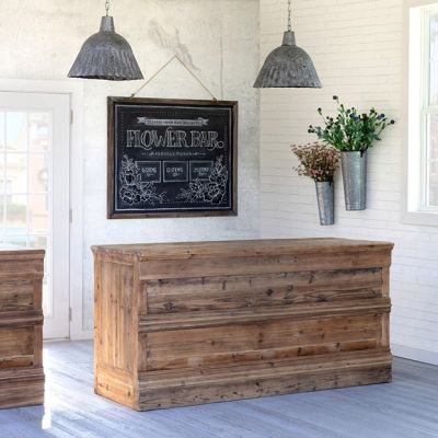 Old Fashioned Farmhouse Bar Counter