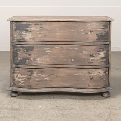 Old Pine Distressed 3 Drawer Chest