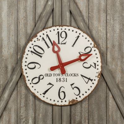 Old Town Rustic Wall Clock