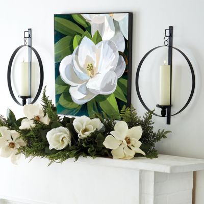 Open Circle Mounted Wall Sconce