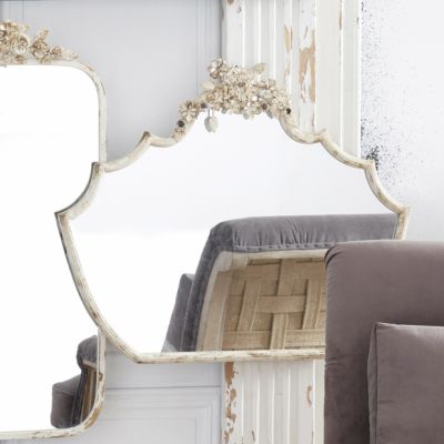 Ornate Crown Framed Wall Mirror