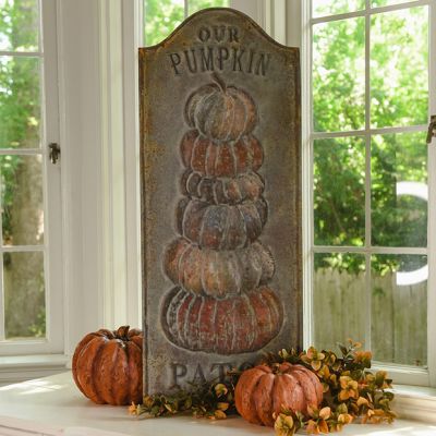 Our Pumpkin Patch Metal Wall Sign