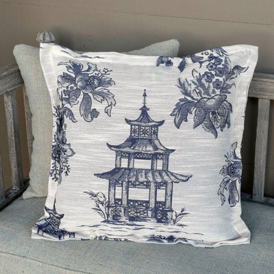 Pagoda Print Pillow