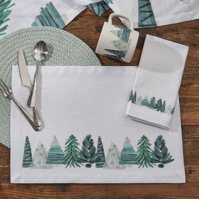 Painted Holiday Trees Placemat