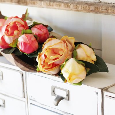 Paper Wrapped Peony Bouquet, Set of 2