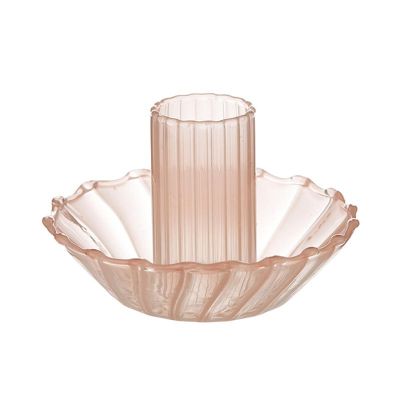 Pastel Glass Candle Holder Set of 2