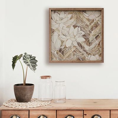 Pattern Lotus Framed Wall Art