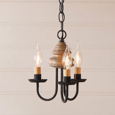 Pearwood 3 Arm Hanging Chandelier