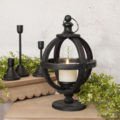 Pedestal Globe Candle Lantern