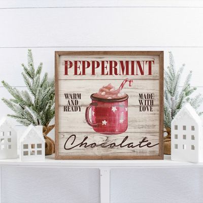 Peppermint Chocolate Winter Wall Art