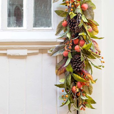 Persimmon And Pinecone Garland