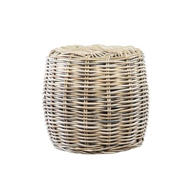 Petite Woven Drum Table