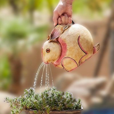 Playful Bunny Metal Watering Can