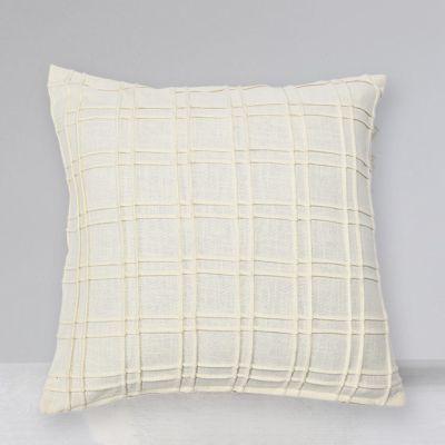Pleated Plaid Accent Pillow