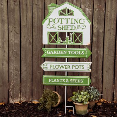 Potting Shed Stake Sign