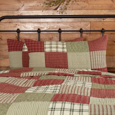 Prairie Farmhouse Patchwork King Sham Set of 2