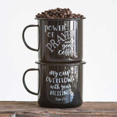 Prayer and Blessings Coffee Mugs Set of 2