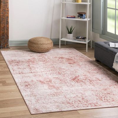 Pretty in Pink Patterned Area Rug