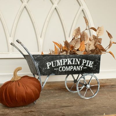 Pumpkin Pie Decorative Wheelbarrow