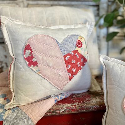 Quilted Heart Accent Pillow