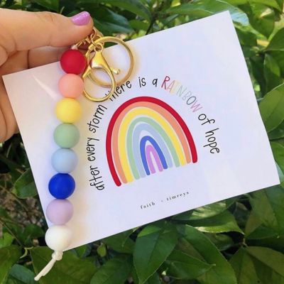 Rainbow Baby Key Chain