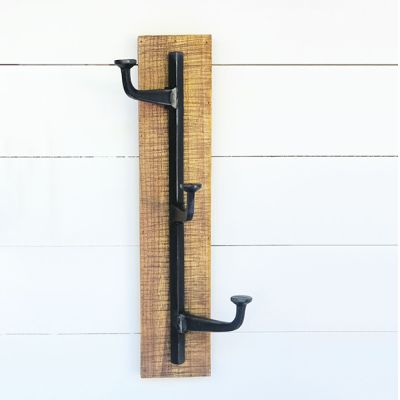 Ranch Style 3 Arm Wall Hook Rack