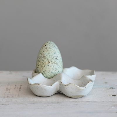 Reactive Glaze Stoneware Egg Holder
