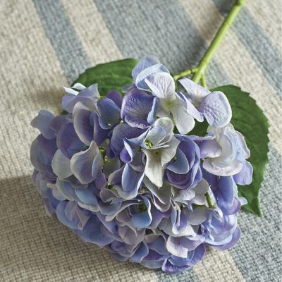 Real Touch Blue Faux Hydrangea Stem Set of 3