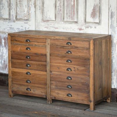 Reclaimed Wood Drawer Cabinet