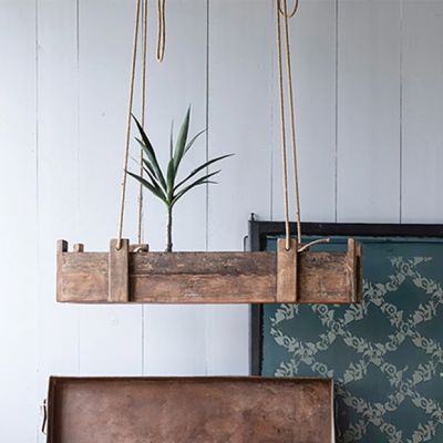Reclaimed Wood Hanging Crate
