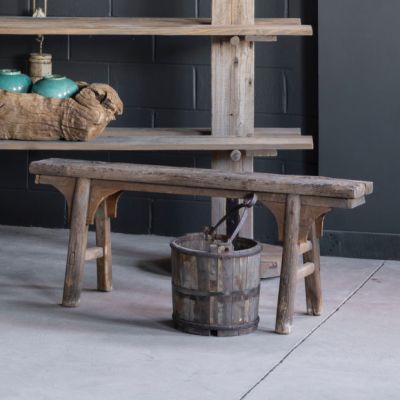 Reclaimed Wood Rustic Farmhouse Bench
