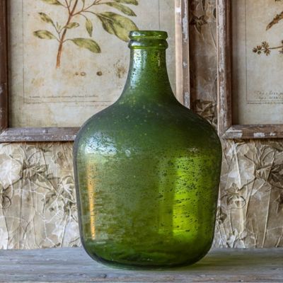 Recycled Glass Aged Bottle Vase