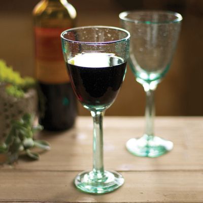 Recycled Wine Glasses Set of 6