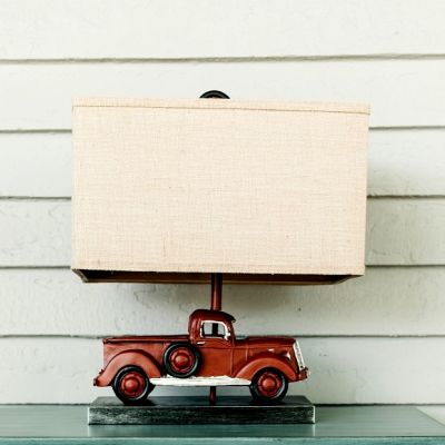 Red Truck Table Lamp