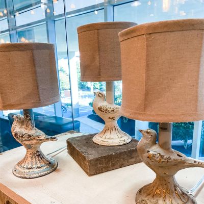 Resin Bird Table Lamp Set of 2
