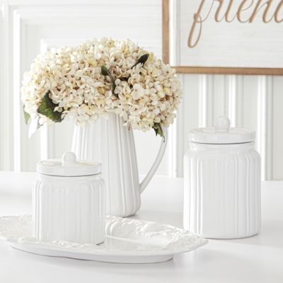Ribbed Farmhouse Canisters Set of 2