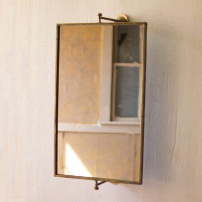 Rotating Rustic Wall Mirror