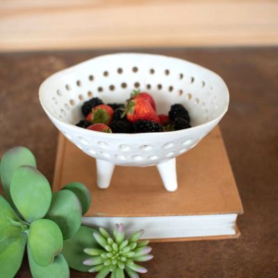 Round Ceramic Berry Bowl