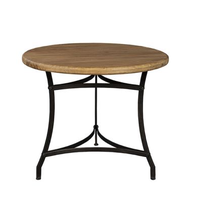 Round Table With Metal Tripod Base