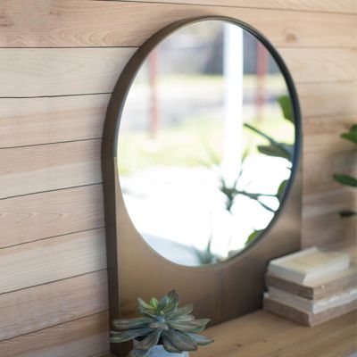 Round Wall Mirror With Rectangle Base