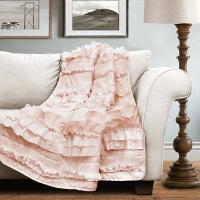 Ruffled Country Chic Throw Blanket