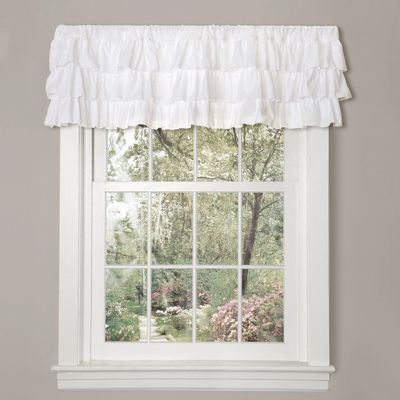 Ruffled Country Chic Valance Curtain