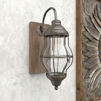 Rustic Accents LED Wall Sconce Lamp