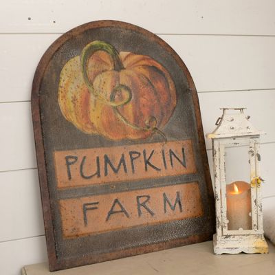 Rustic Arched Pumpkin Farm Sign