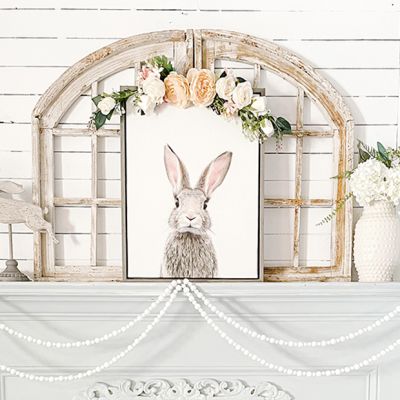 Rustic Arched Wood Window Frame Set of 2