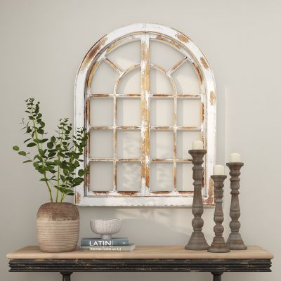 Rustic Arched Wooden Wall Panel