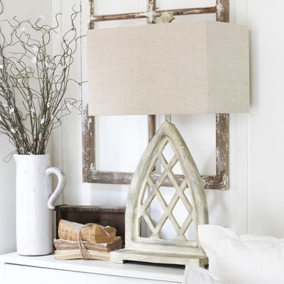 Rustic Cathedral Arch Table Lamp