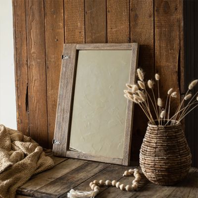 Rustic Charms Wood Framed Wall Mirror